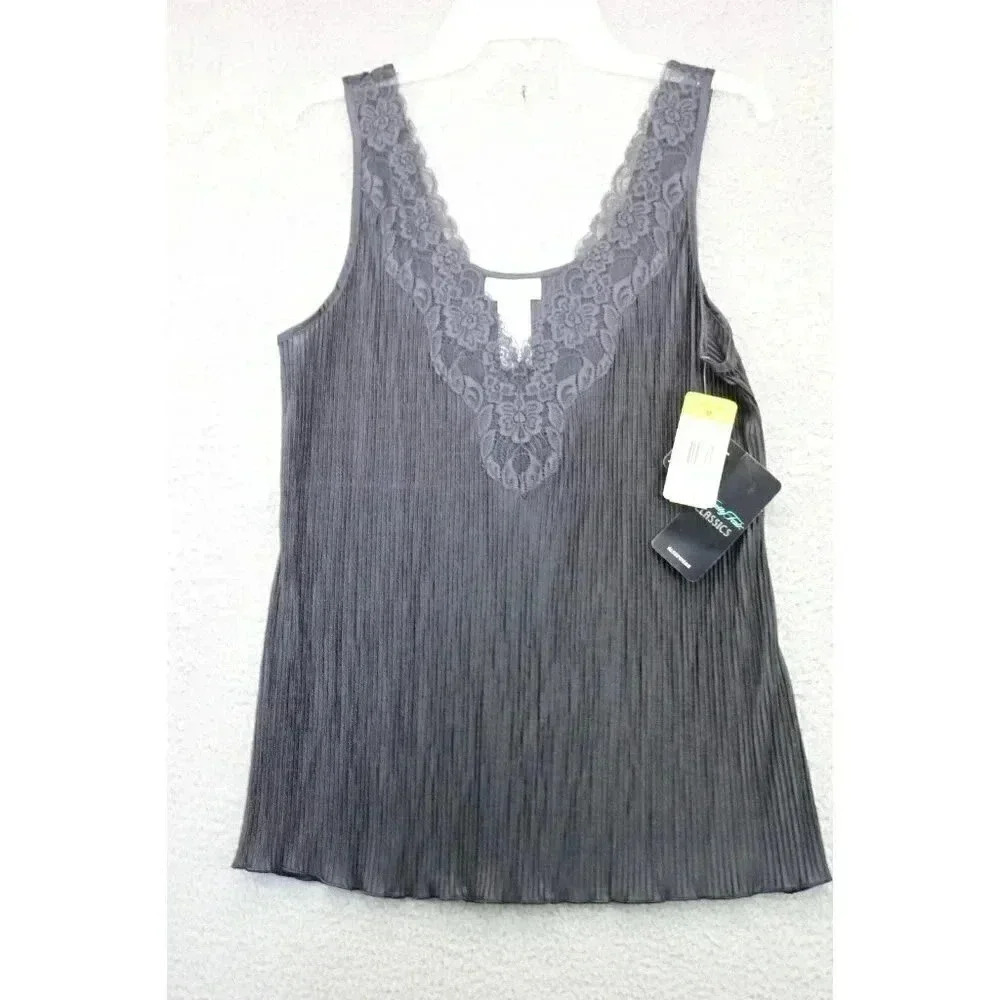 Vanity Fair Women's Black Camisole Sleepwear-Medium-New w/Tags